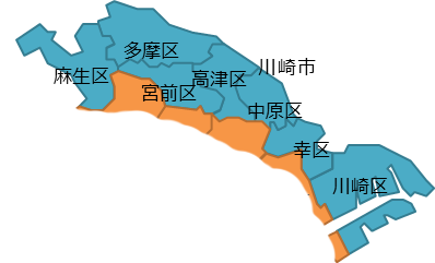 川崎市地図